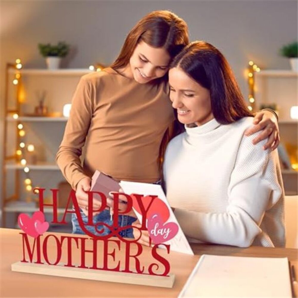 Metal Happy Mother's Day Sign, Mothers Day Decorations Home Shelf - Picture 6 of 6